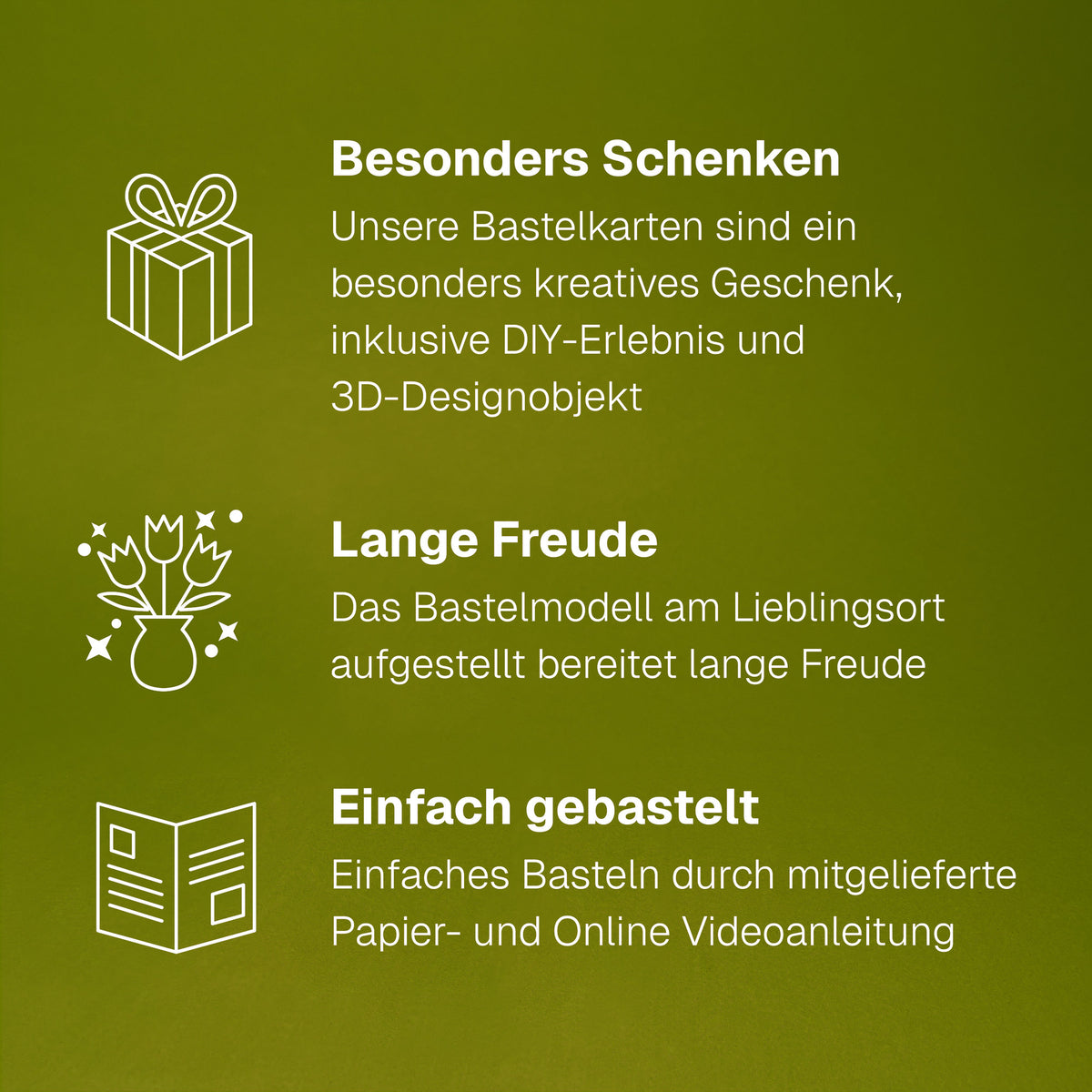 Mini Glücksklee – Besonders schenken, lange Freude, einfach gebastelt