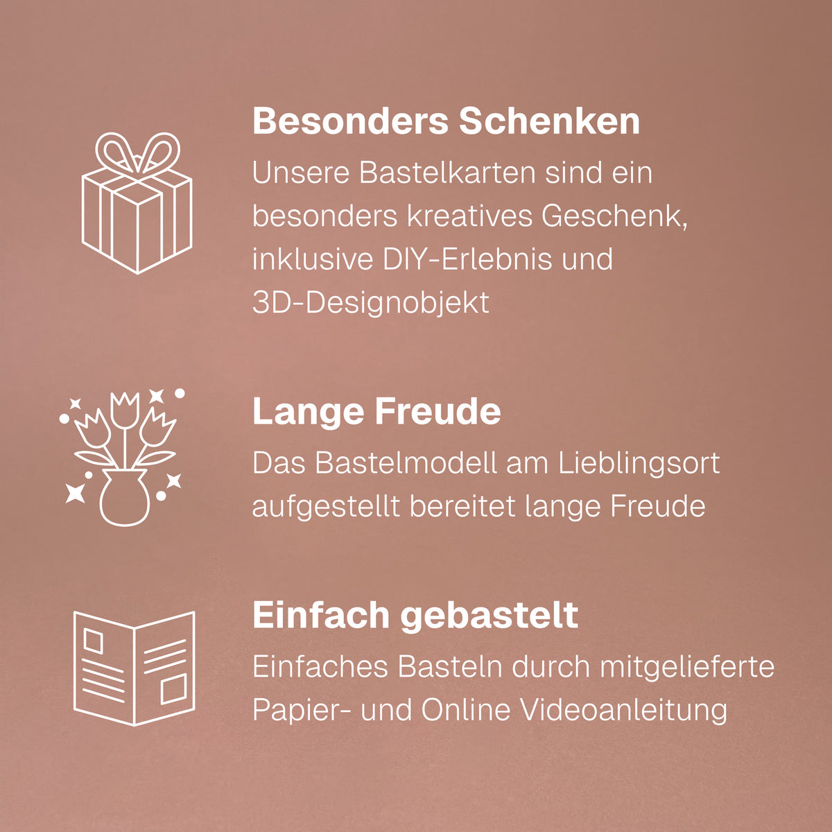 Mini Stern – Besonders schenken, lange Freude, einfach gebastelt