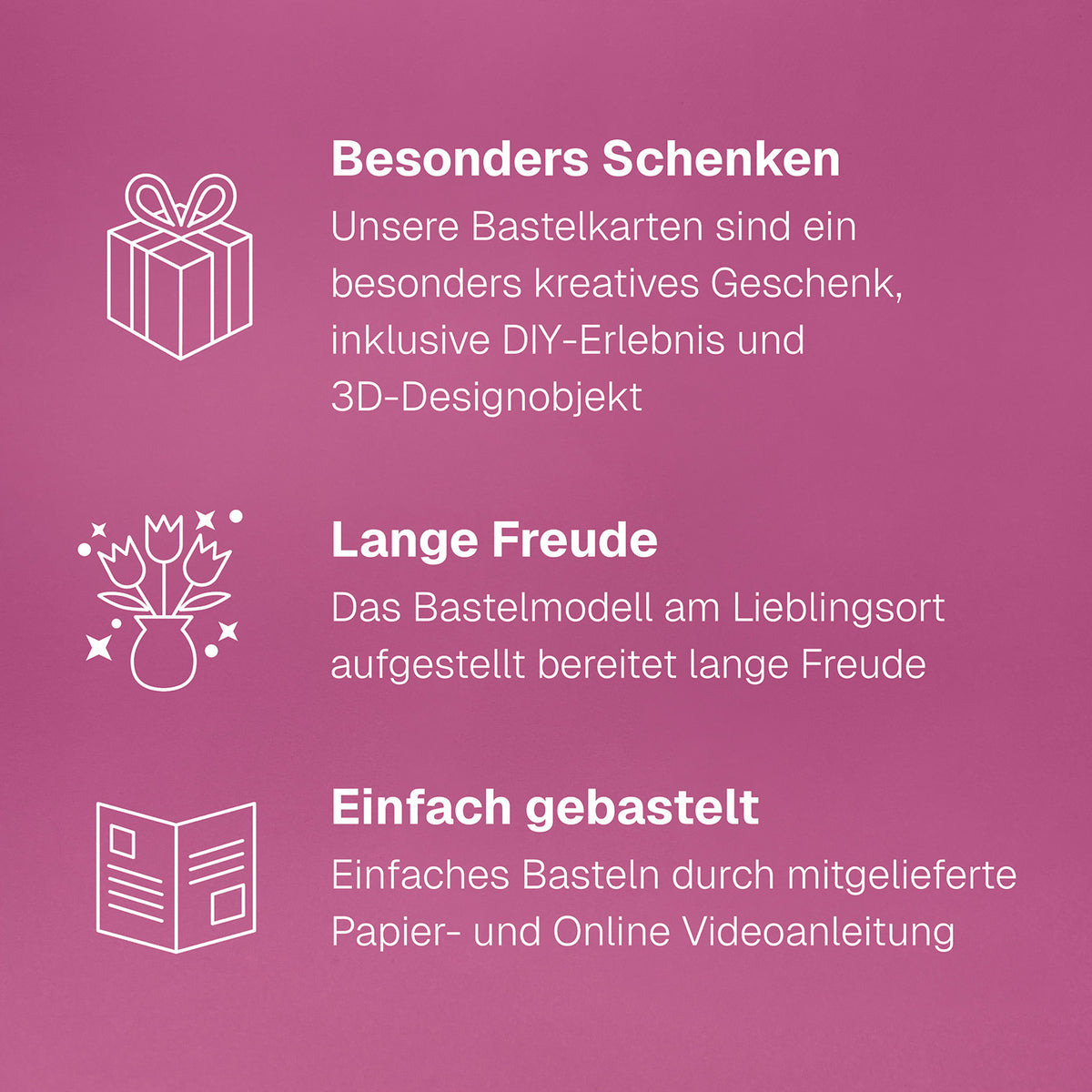 Drei Sterne — USP-Grafik