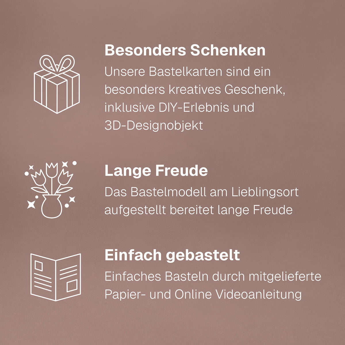 HeyCards Drei Sterne — USP-Grafik