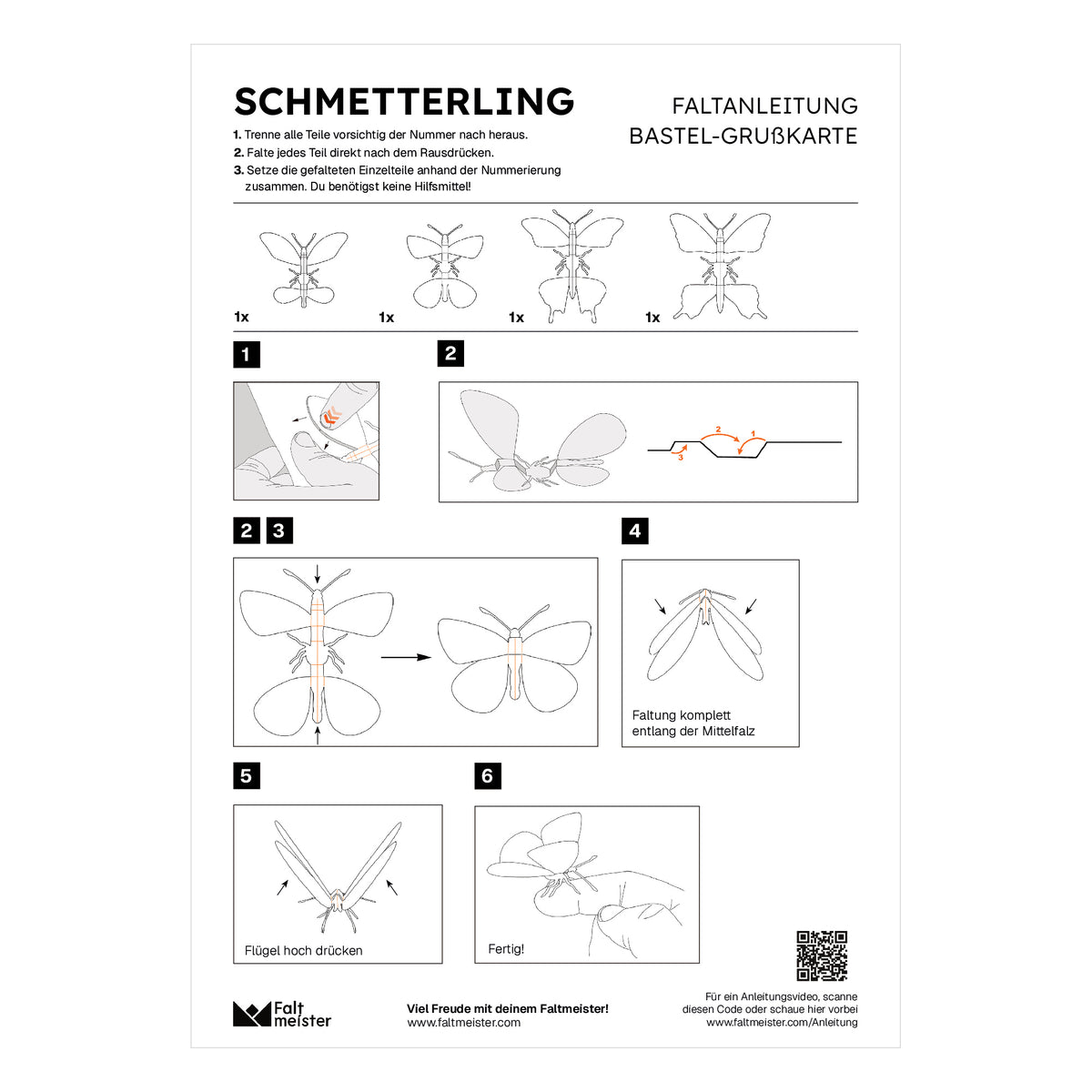 Bastelanleitung Schmetterlinge