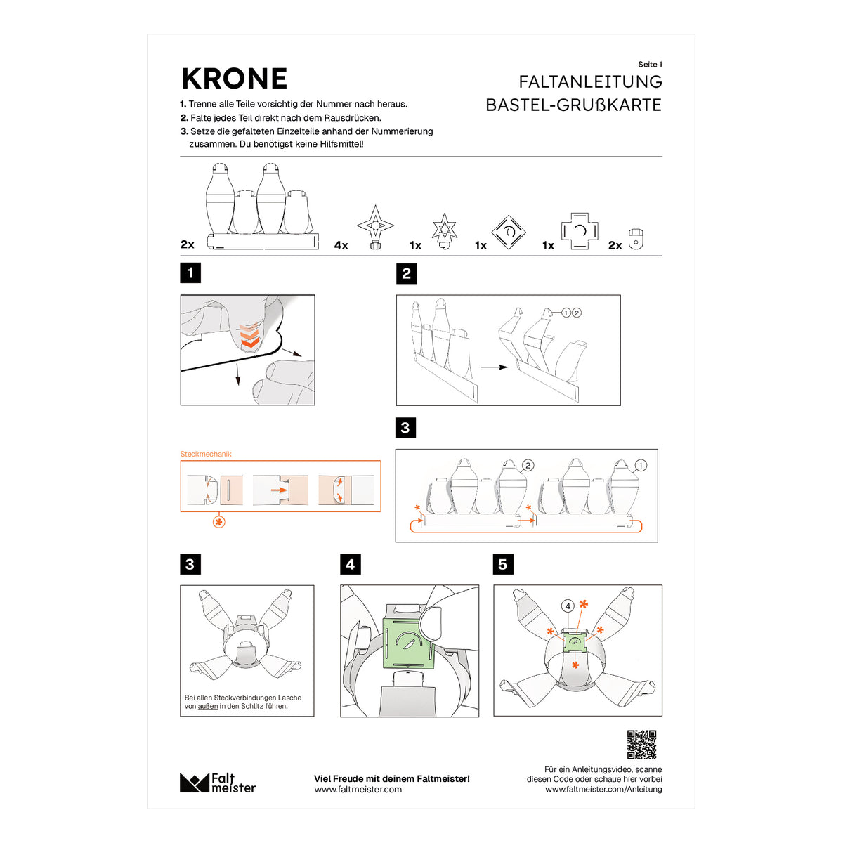 Bastelanleitung Krone