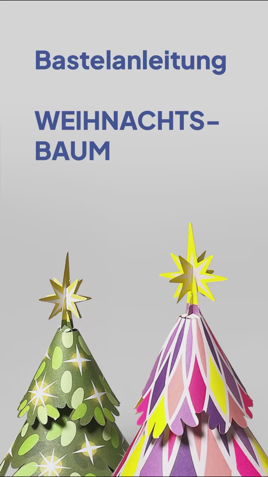 Weihnachtsbaum: Faltanleitung als Video